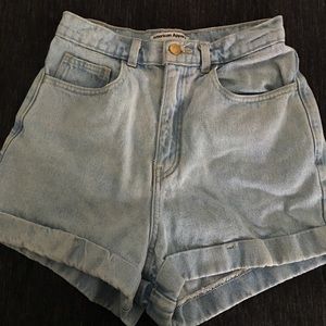 American apparel high waisted shorts